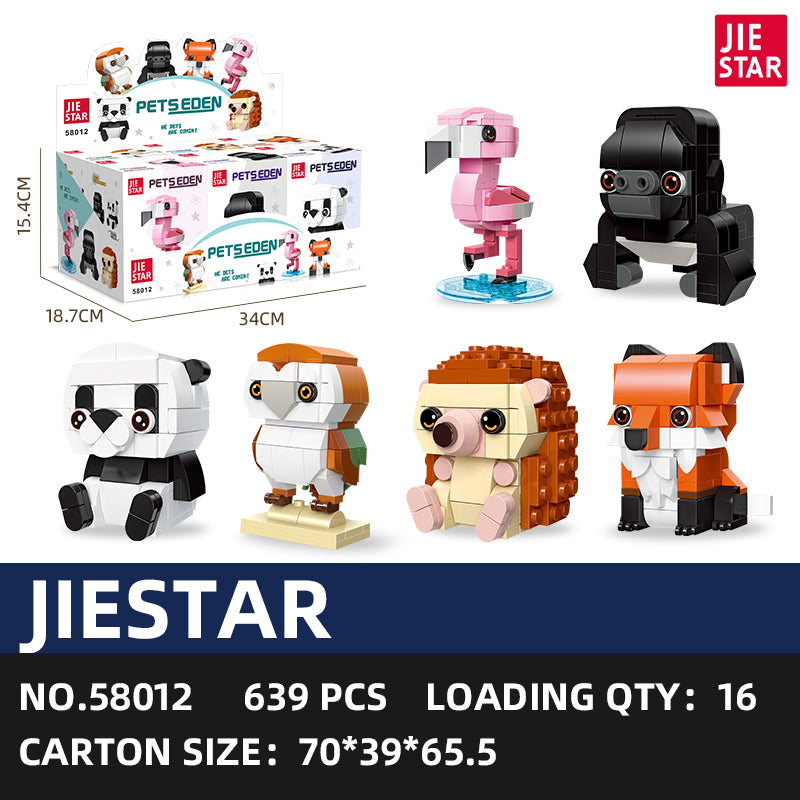 JIESTAR Cute Pet Paradise Series [6 Small Styles] Building Block Set SKU image - 58012-sku-7.jpg