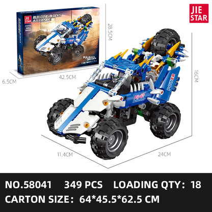 JIESTAR Car Model Building Block Set 5-Pack SKU image - 58041-sku.jpg