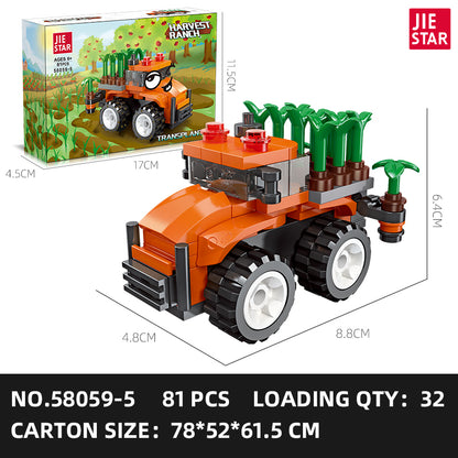 JIESTAR Harvest Ranch Series [6 Small Styles] Building Block Set - 58059-5.jpg