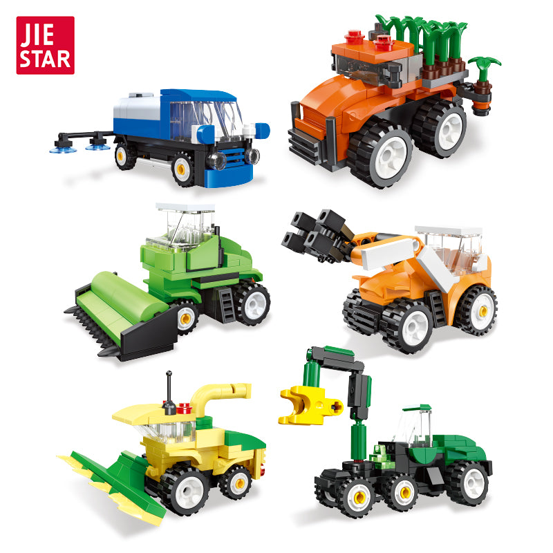 JIESTAR Harvest Ranch Series [6 Small Styles] Building Block Set - 58059-白底.jpg