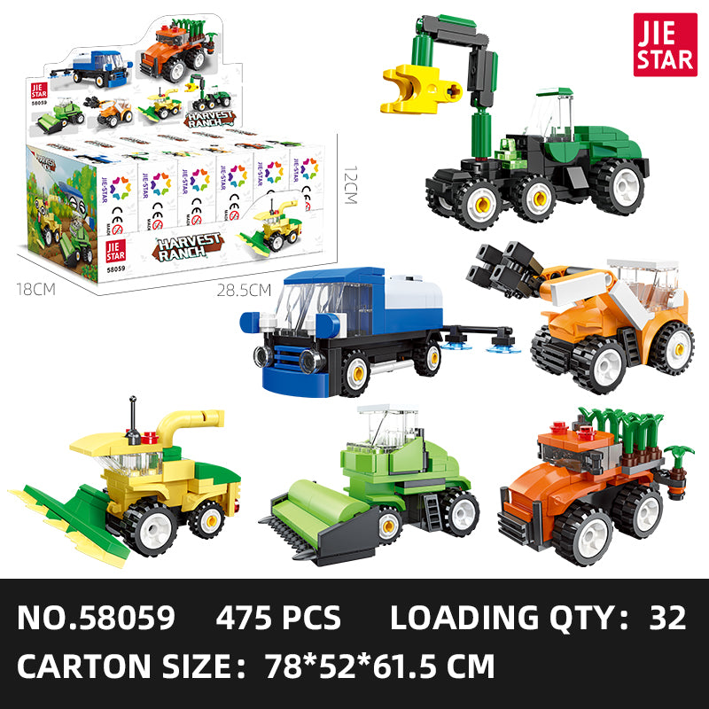 JIESTAR Harvest Ranch Series [6 Small Styles] Building Block Set SKU image - 58059.jpg