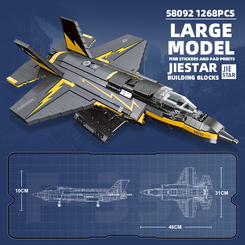 JIESTAR F-35B Lightning Ii Building Block Set - 58092-2.jpg
