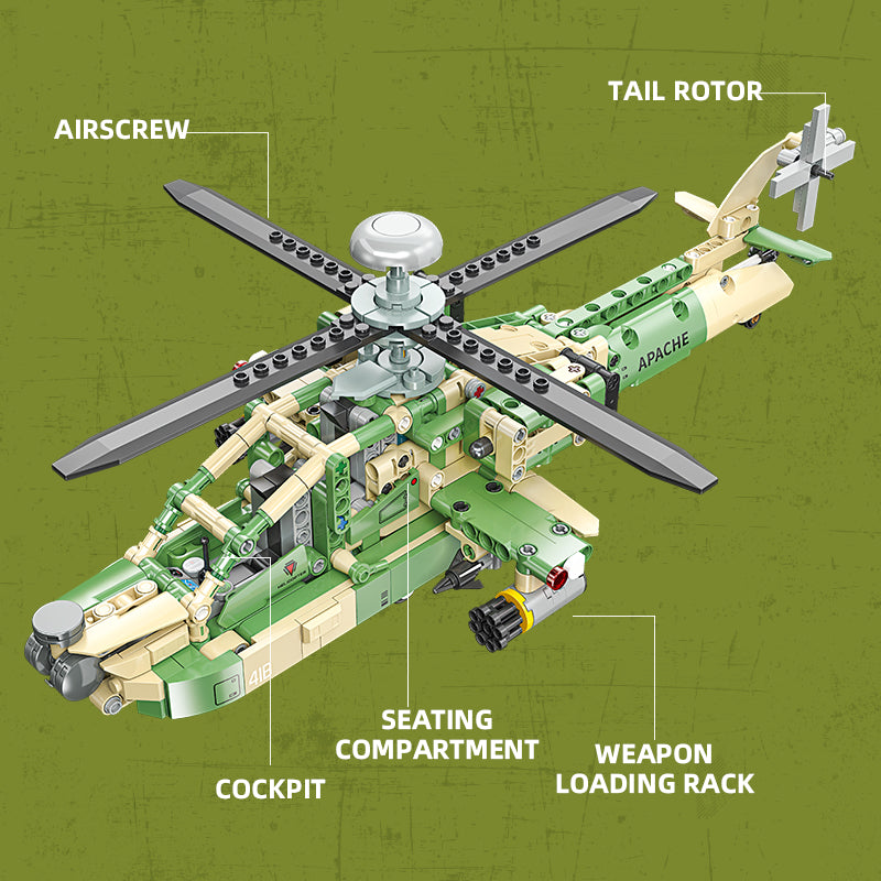 JIESTAR Ah-64 Apache Building Block Set - 58094-2.jpg