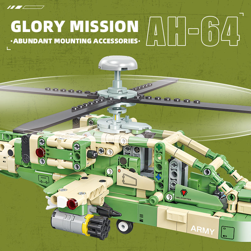 JIESTAR Ah-64 Apache Building Block Set - 58094-3.jpg