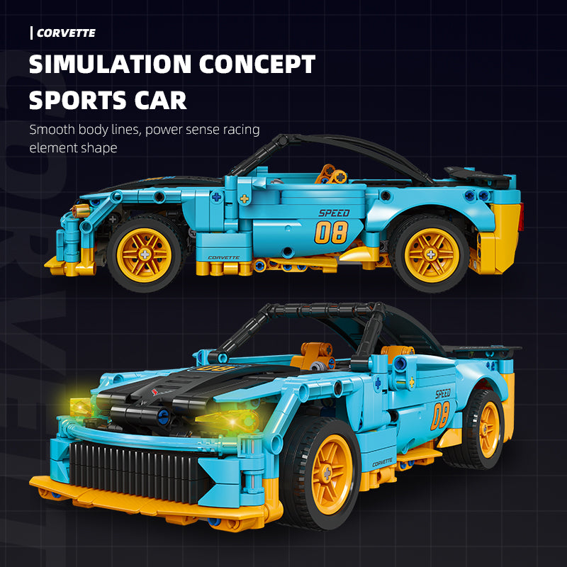 JIESTAR Corvette Building Block Set - 58096-2.jpg