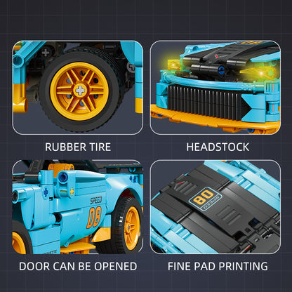 JIESTAR Corvette Building Block Set - 58096-4.jpg
