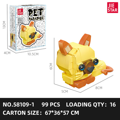 JIESTAR Cute Pet Paradise Series [12 Small Styles] Building Block Set - 58109-1-2.jpg