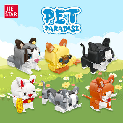 JIESTAR Cute Pet Paradise Series [12 Small Styles] Building Block Set - 58109-1.jpg
