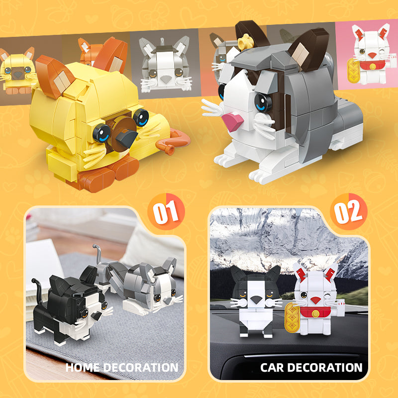 JIESTAR Cute Pet Paradise Series [12 Small Styles] Building Block Set - 58109-3.jpg