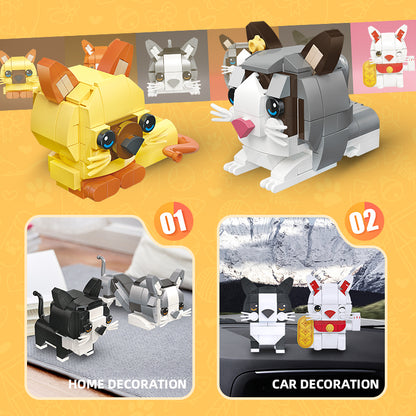 JIESTAR Cute Pet Paradise Series [12 Small Styles] Building Block Set - 58109-3.jpg