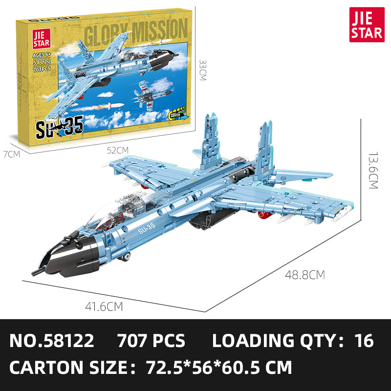 JIESTAR Su-35 Building Block Set SKU image - 58122-sku.jpg
