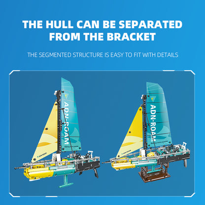 JIESTAR Ocean 65 Sailboat Building Block Set - 58123-3.jpg
