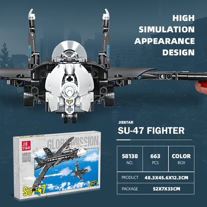 JIESTAR Su-47 Building Block Set - 58138-2.jpg