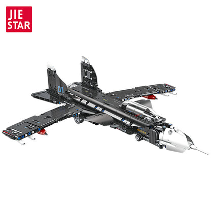 JIESTAR Su-47 Building Block Set - 58138-白底.jpg