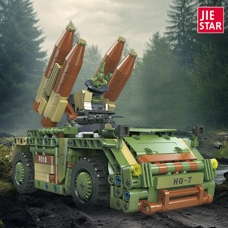 JIESTAR Hongqi 7 Air Defense Vehicle Building Block Set - 58139-1.jpg
