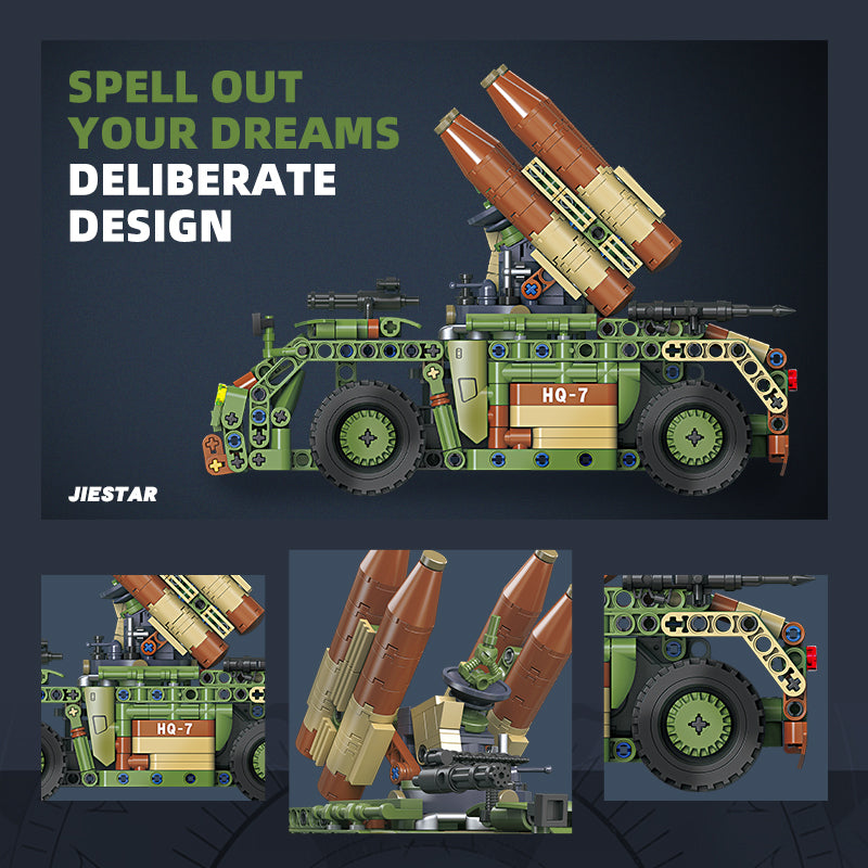 JIESTAR Hongqi 7 Air Defense Vehicle Building Block Set - 58139-2.jpg