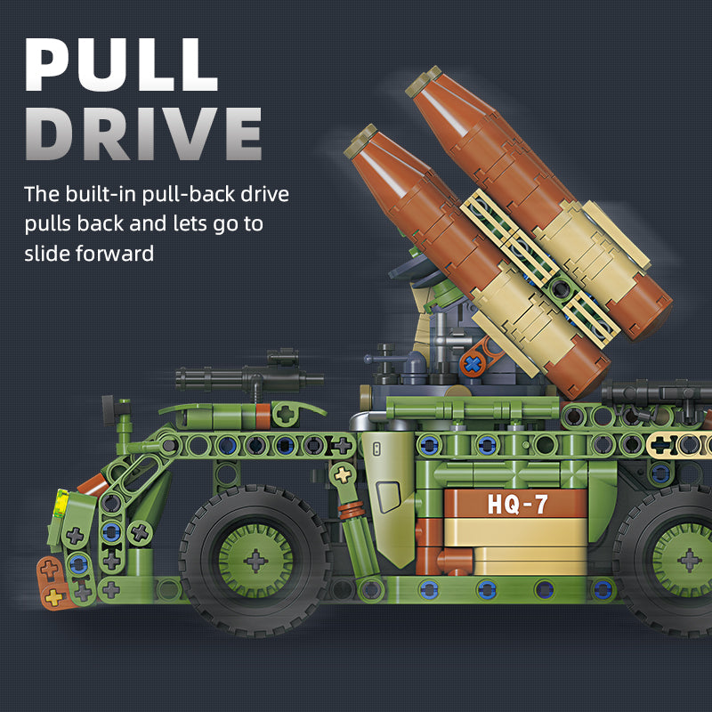 JIESTAR Hongqi 7 Air Defense Vehicle Building Block Set - 58139-4.jpg