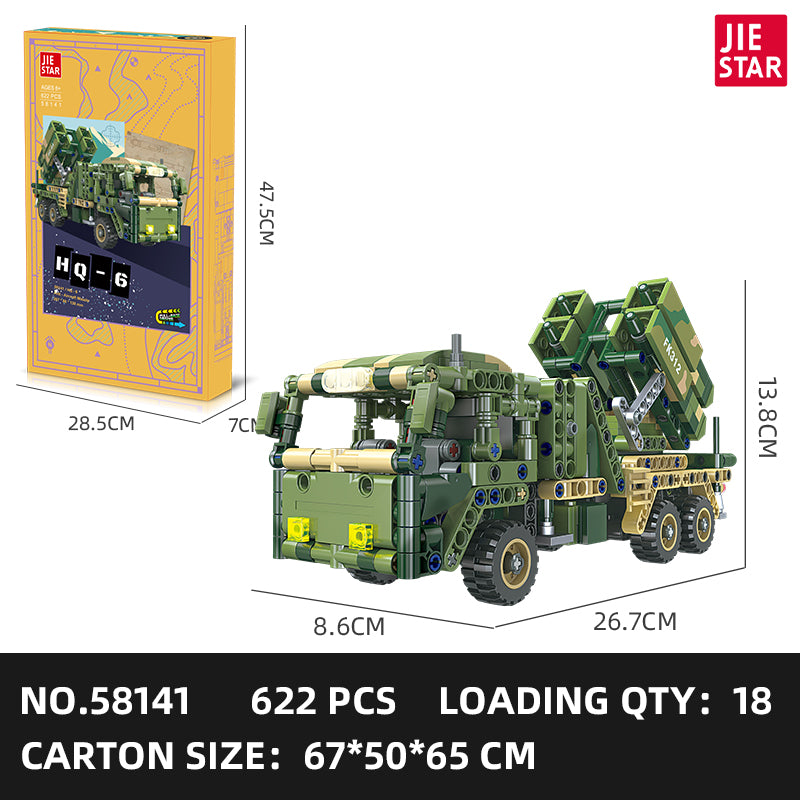JIESTAR 红旗6A导弹车 Building Block Set SKU image - 58141-sku.jpg