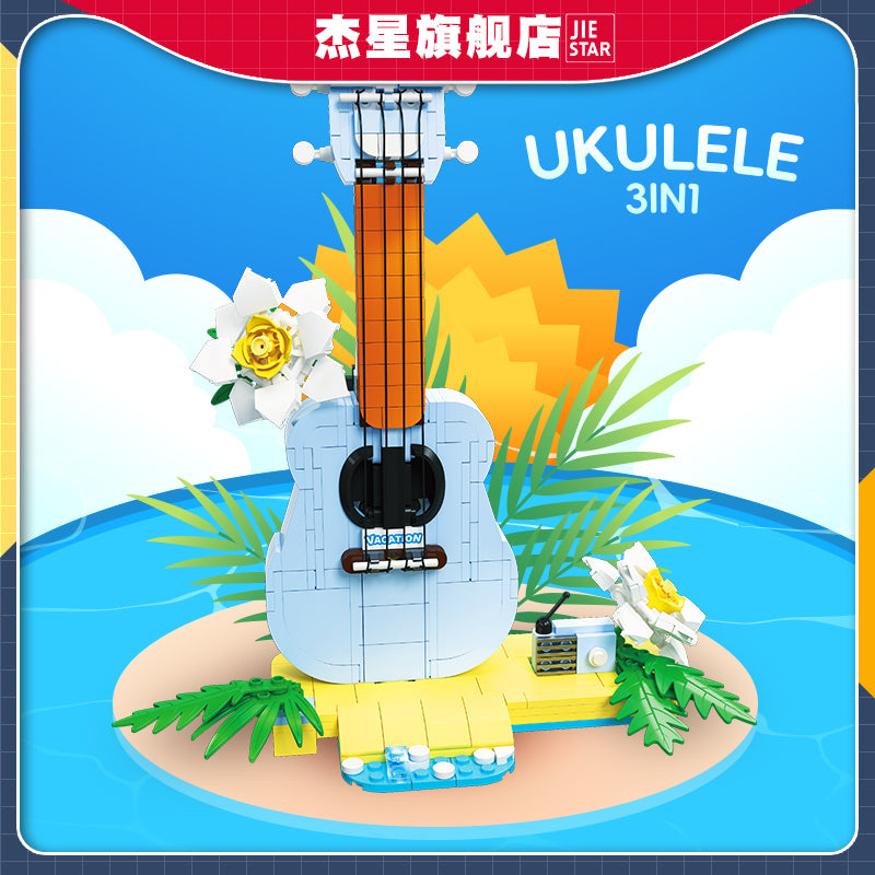 JIESTAR Ukulele Three-In-One Building Block Set - 58272-1.jpg