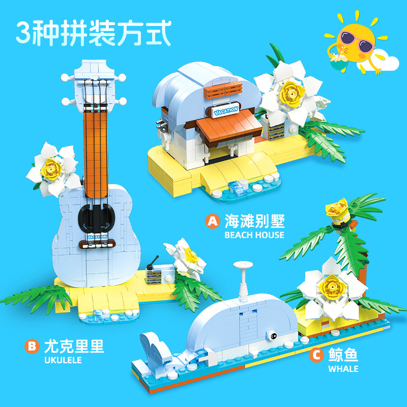 JIESTAR Ukulele Three-In-One Building Block Set - 58272-2.jpg