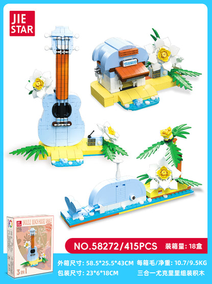 JIESTAR Ukulele Three-In-One Building Block Set SKU image - 58272-sku.jpg