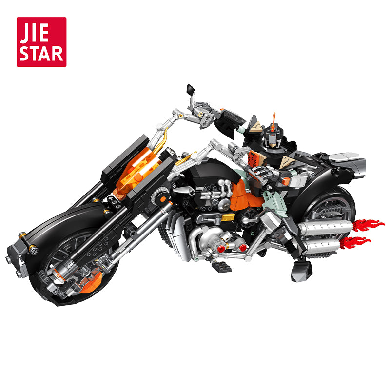 JIESTAR Gangster Wheel Building Block Set - 58281-白底.jpg