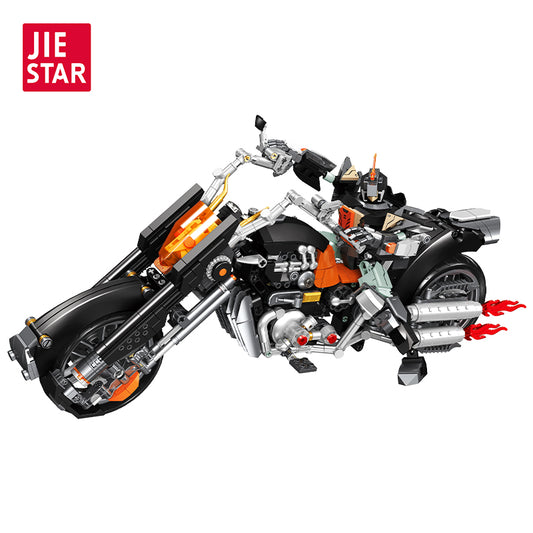 JIESTAR Gangster Wheel Building Block Set - 58281-白底.jpg
