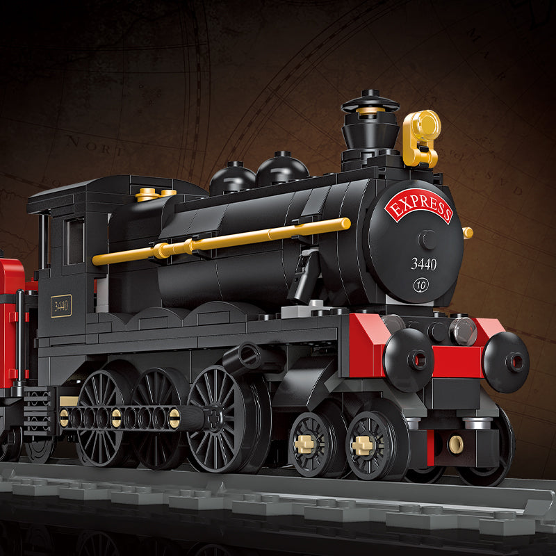JIESTAR Gwr Steam Train Building Block Set - 59002-2.jpg
