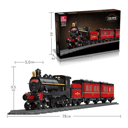 JIESTAR Gwr Steam Train Building Block Set - 59002-4.jpg