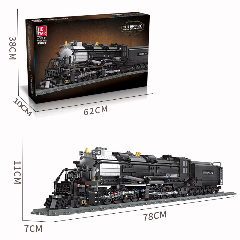 JIESTAR Bigboy Steam Locomotive Building Block Set - 59005-4.jpg