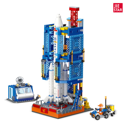 JIESTAR 逐梦星河.航天发射中心 Building Block Set - 59011-白底.jpg
