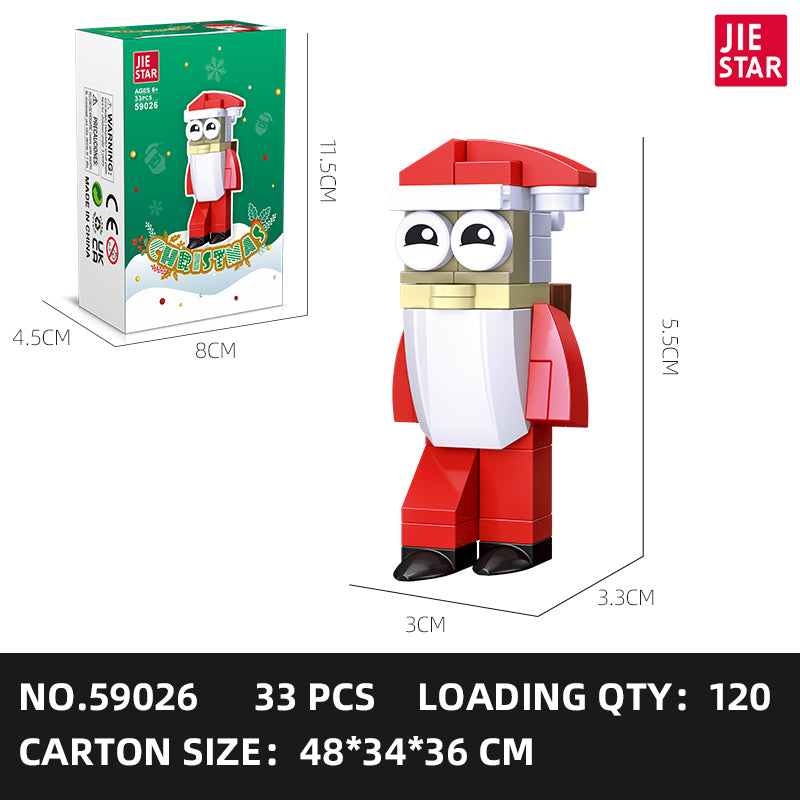 JIESTAR Christmas Building Block Set 24-Pack SKU image - 59026-sku.jpg