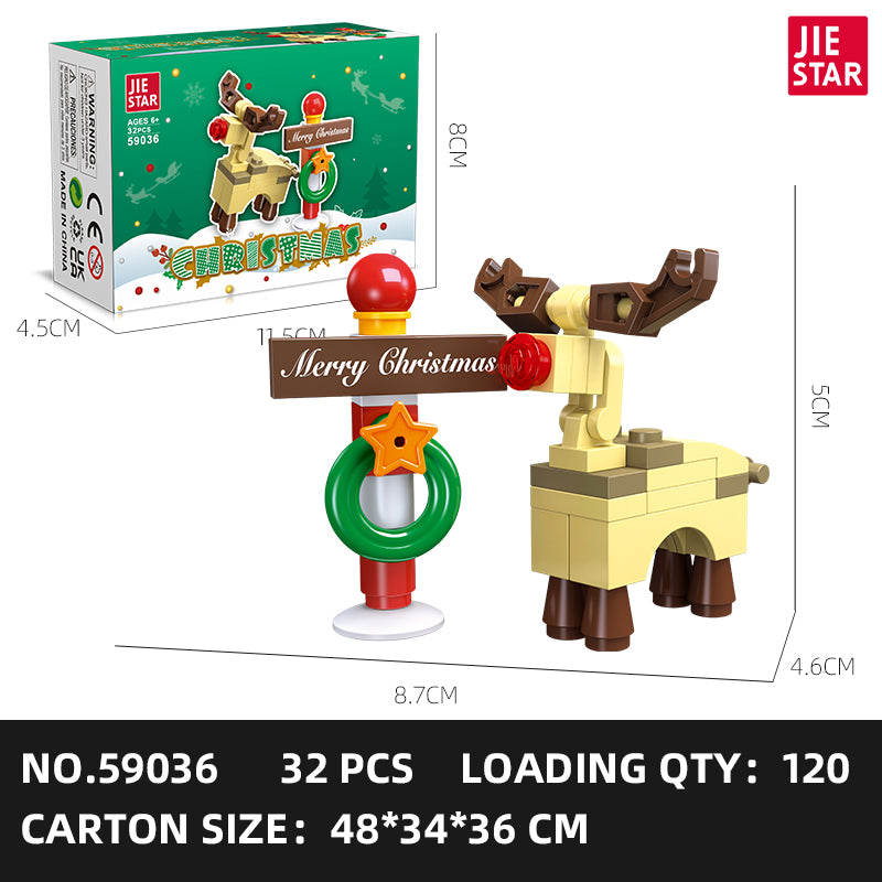 JIESTAR Christmas Building Block Set 24-Pack SKU image - 59036-sku.jpg