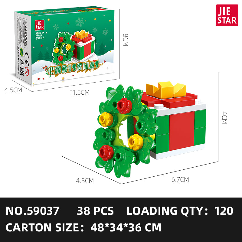 JIESTAR Christmas Building Block Set 24-Pack SKU image - 59037-sku.jpg