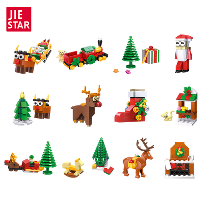 JIESTAR Christmas Blind Box Building Block Set - 59069-6.png