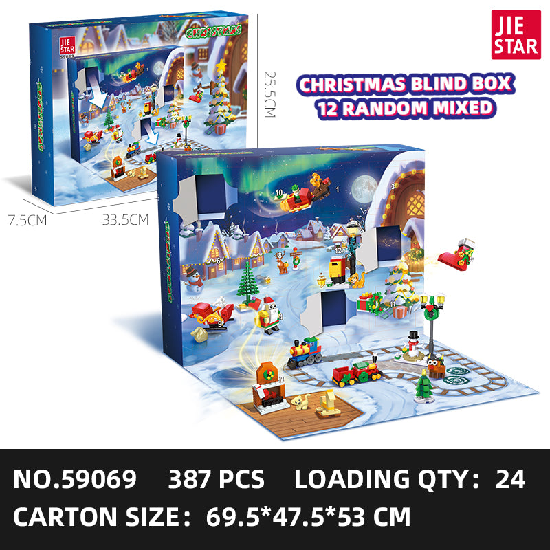 JIESTAR Christmas Blind Box Building Block Set SKU image - 59069-sku.jpg
