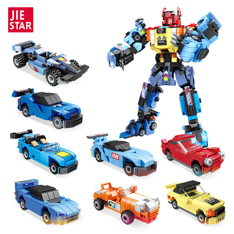 JIESTAR Super Jump Deformation [8 Small Styles] Building Block Set - 59074-白底.jpg
