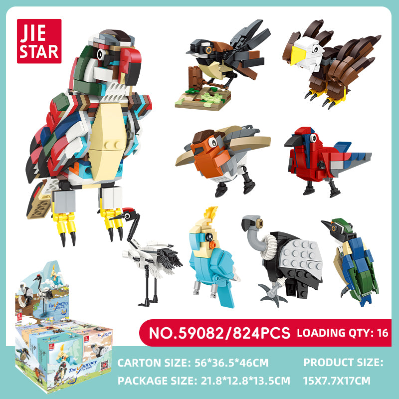 JIESTAR Bird Trip Building Block Set SKU image - 59082-sku.jpg
