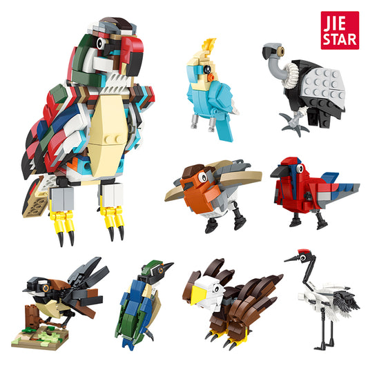 JIESTAR Bird Trip Building Block Set - 59082-白底.jpg