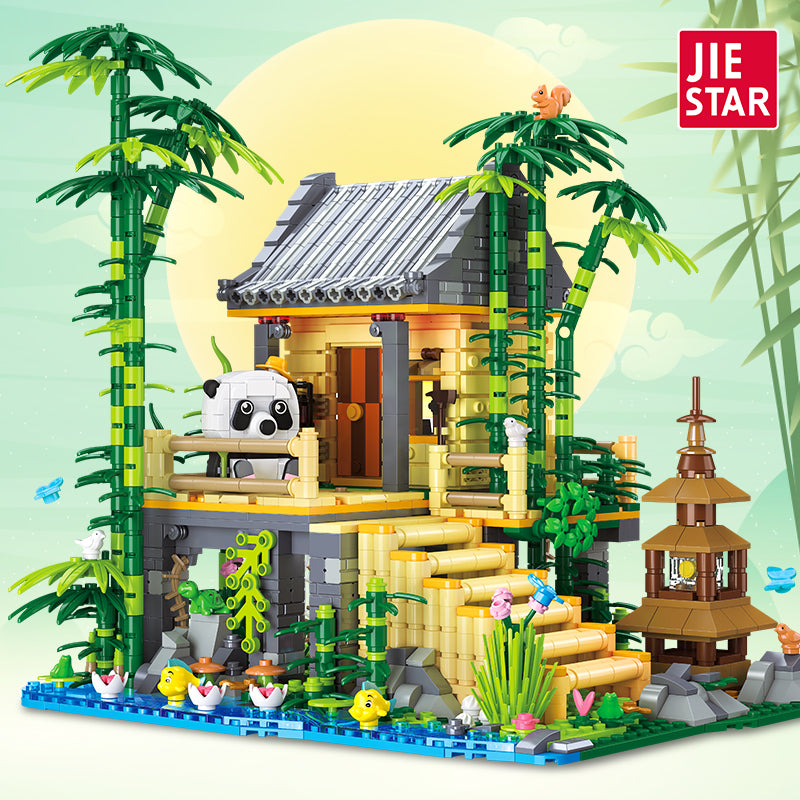 JIESTAR 竹林小屋 Building Block Set - 59093-1.jpg