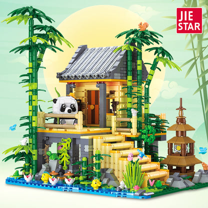 JIESTAR 竹林小屋 Building Block Set - 59093-1.jpg