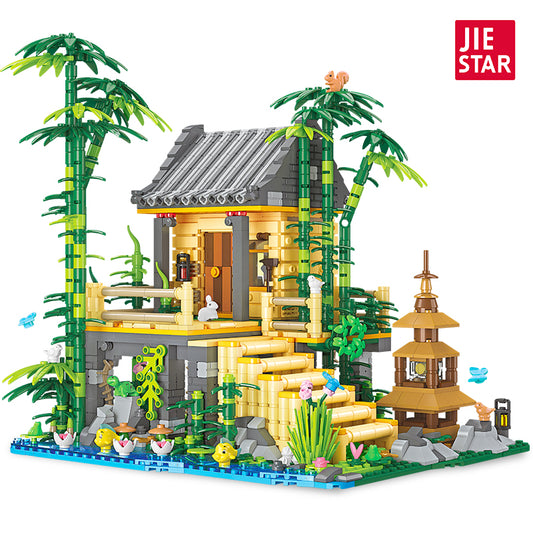 JIESTAR 竹林小屋 Building Block Set - 59093-白底.jpg