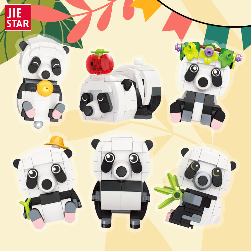 JIESTAR Panda Series [6 Small Styles] Building Block Set - 59094-1.jpg