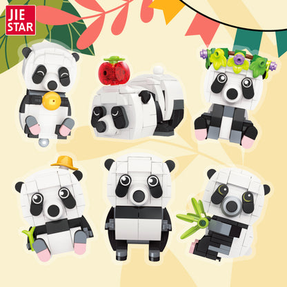 JIESTAR Panda Series [6 Small Styles] Building Block Set - 59094-1.jpg