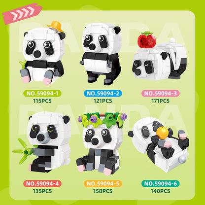 JIESTAR Panda Series [6 Small Styles] Building Block Set - 59094-2.jpg