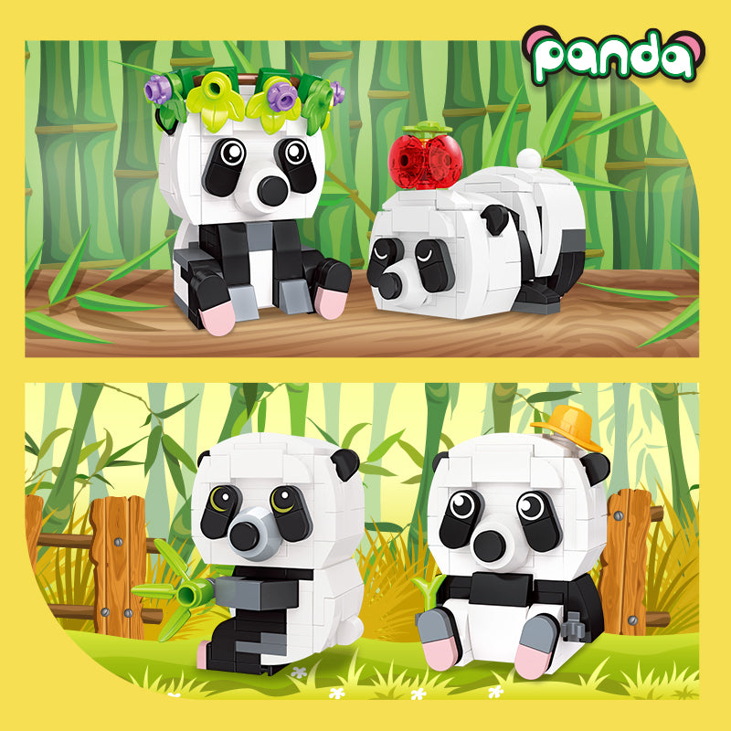 JIESTAR Panda Series [6 Small Styles] Building Block Set - 59094-3.jpg