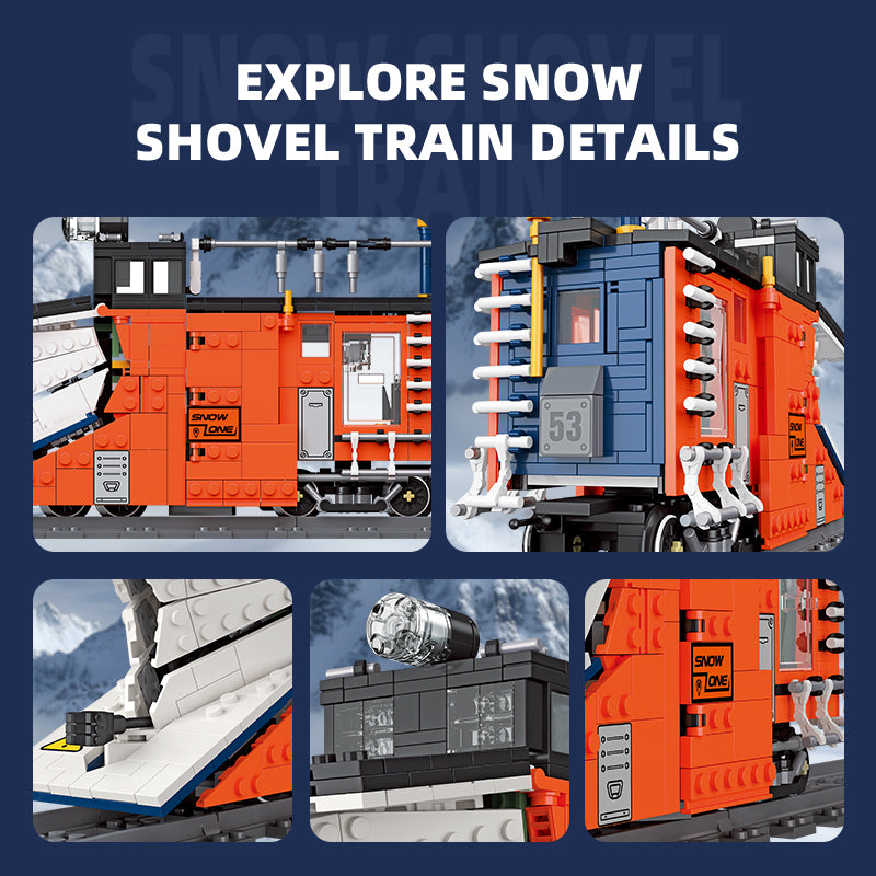JIESTAR Snow Plow Train Building Block Set - 59095-4.jpg