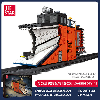 JIESTAR Snow Plow Train Building Block Set SKU image - 59095-sku.jpg