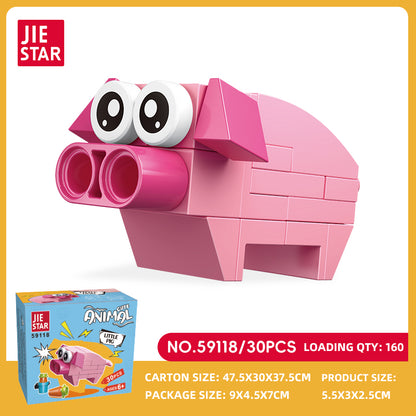JIESTAR Animal Building Block Set 12-Pack SKU image - 59118-sku.jpg