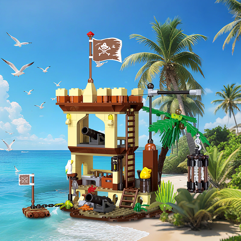 JIESTAR Pirate Supply Depot Building Block Set - 59149-1.jpg